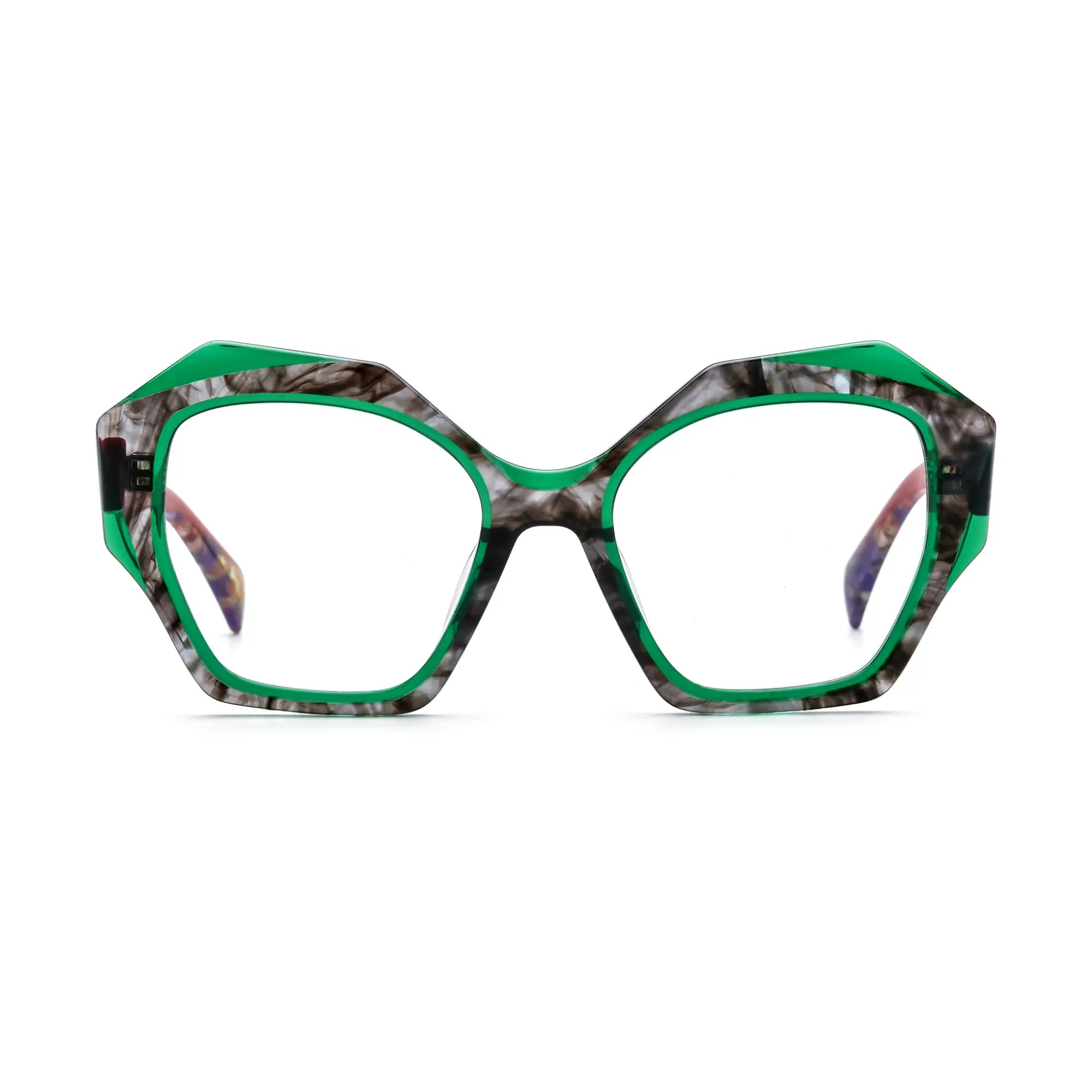 VoyueLens™ Crimson Jade Eyeglasses – Front View – SKU VL19359-C3